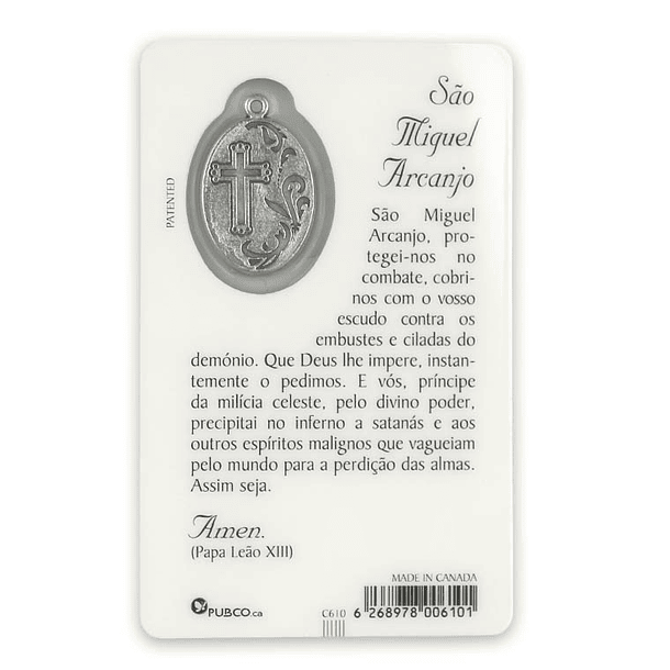 Prayer card of Saint Michael the Archangel 2