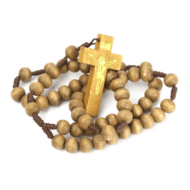 Simple rosary of wood 2