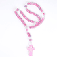 Pink wood rosary - thumbnail 2