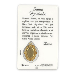 Prayer card of Saint Augustine