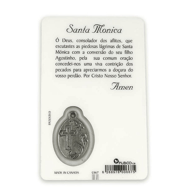 Prayer card of Saint Monica 2