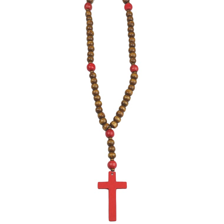 Simple rosary of wood 1