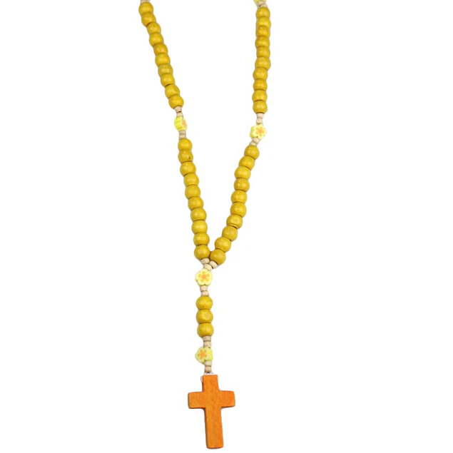 Rosary with flowers