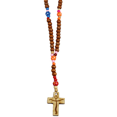 Wood colored rosary