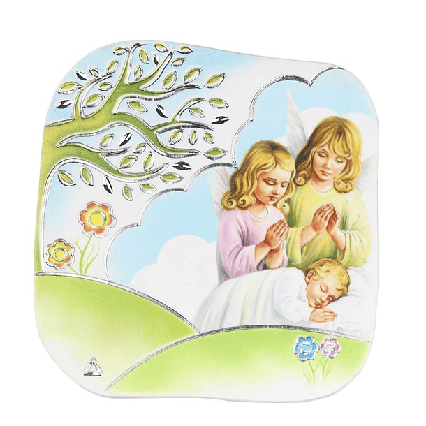 Plaque with Little Angels and Baby 1