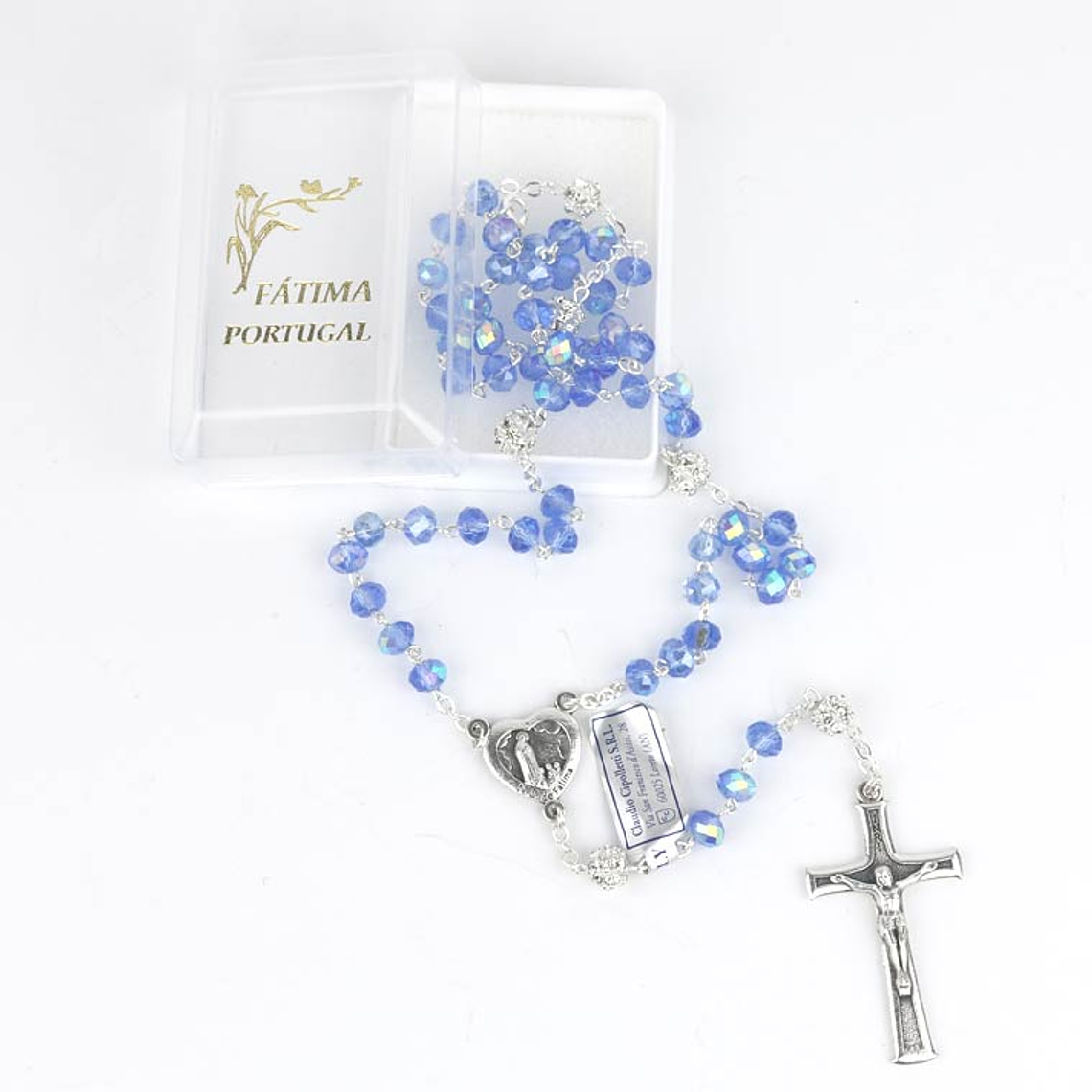 Blue crystal rosary 1