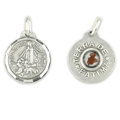 Medal with land of Fatima - 925 Sterling Silver