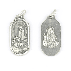 Médaille du Sacré-Cœur de Jésus - Argent 925