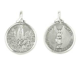 Medal of Saint Raphael - 925 Sterling Silver