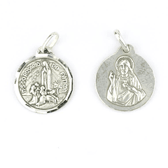 Medalha de Sagrado Coração de Jesus - Prata 925