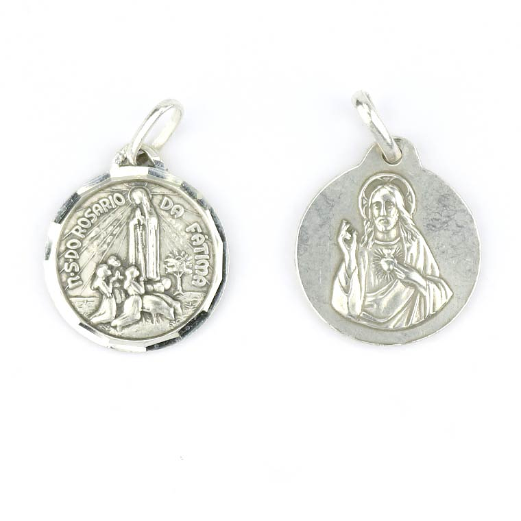 Medal of Sacred Heart of Jesus - Sterling Silver 925 1
