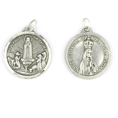 Medalla de Nuestra Señora del Rosario de Fátima - Plata 925