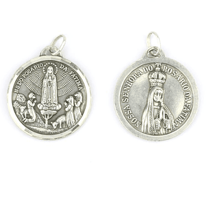 Medal of Our Lady of the Rosary of Fátima - 925 Sterling Silver