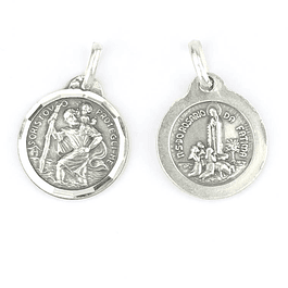 Medalha de São Cristóvão - Prata 925