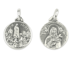 Medal of Saint Theresa - 925 Sterling Silver