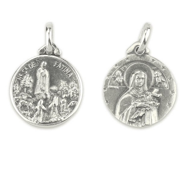 Medal of Saint Therese - 925 Sterling Silver 2