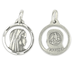 Medalha Nossa Senhora face - Prata 925