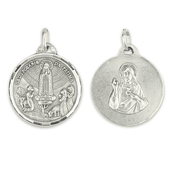 Medalha de Coração de Jesus - Prata 925