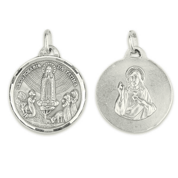 Medalha de Coração de Jesus - Prata 925 