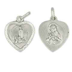 Médaille Cœur de Fatima - Argent 925