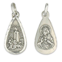 Fatima Teardrop Medal - 925 Silver