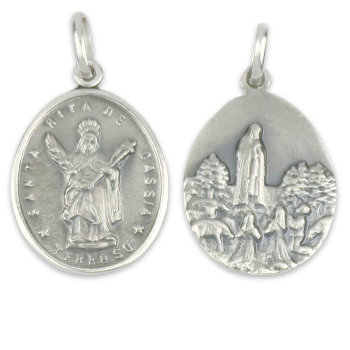 Medal of Saint Rita of Cascia - Silver 925 1