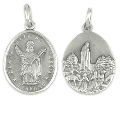 Medalla de Santa Rita de Cassia - Plata 925