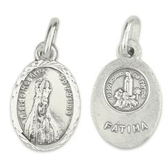 Médaille ovale de Fatima - Argent 925