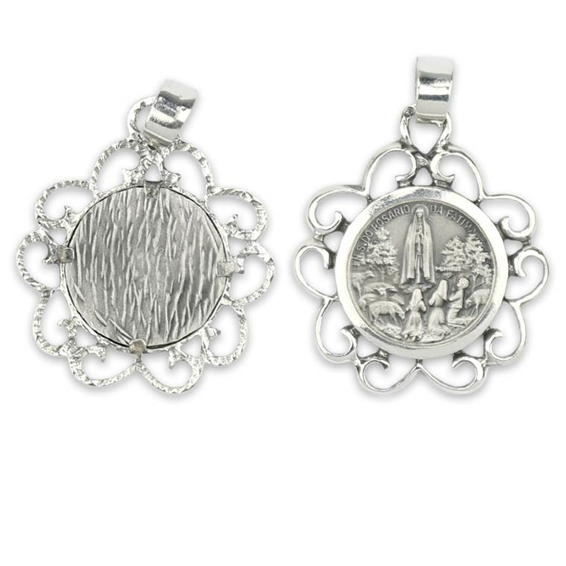 Simple Fatima Medal - Silver 925 1