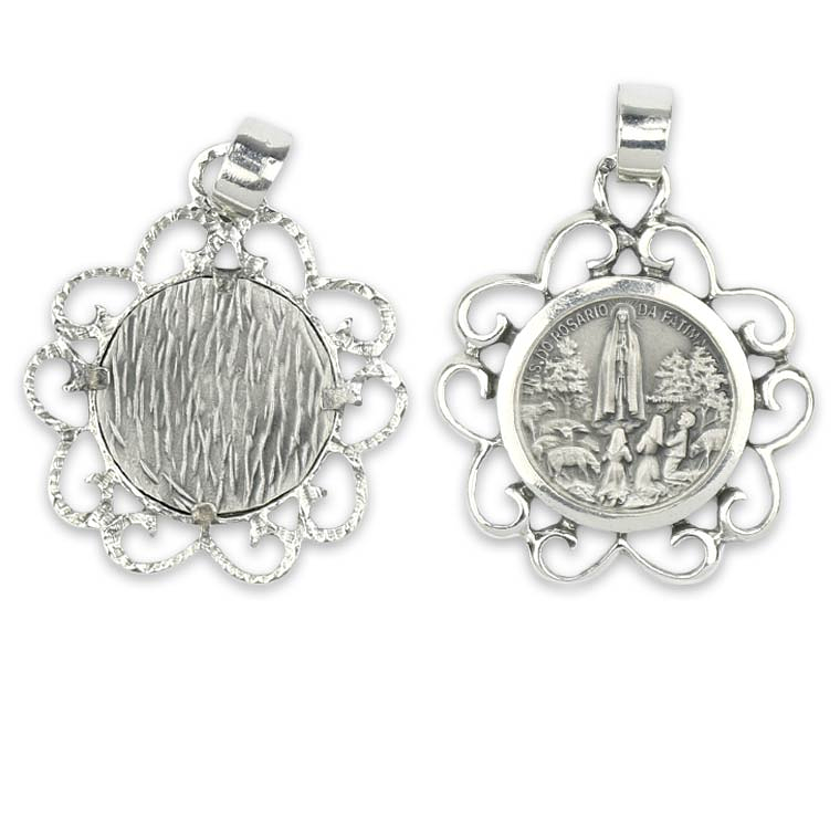 Simple Fatima Medal - Silver 925 1