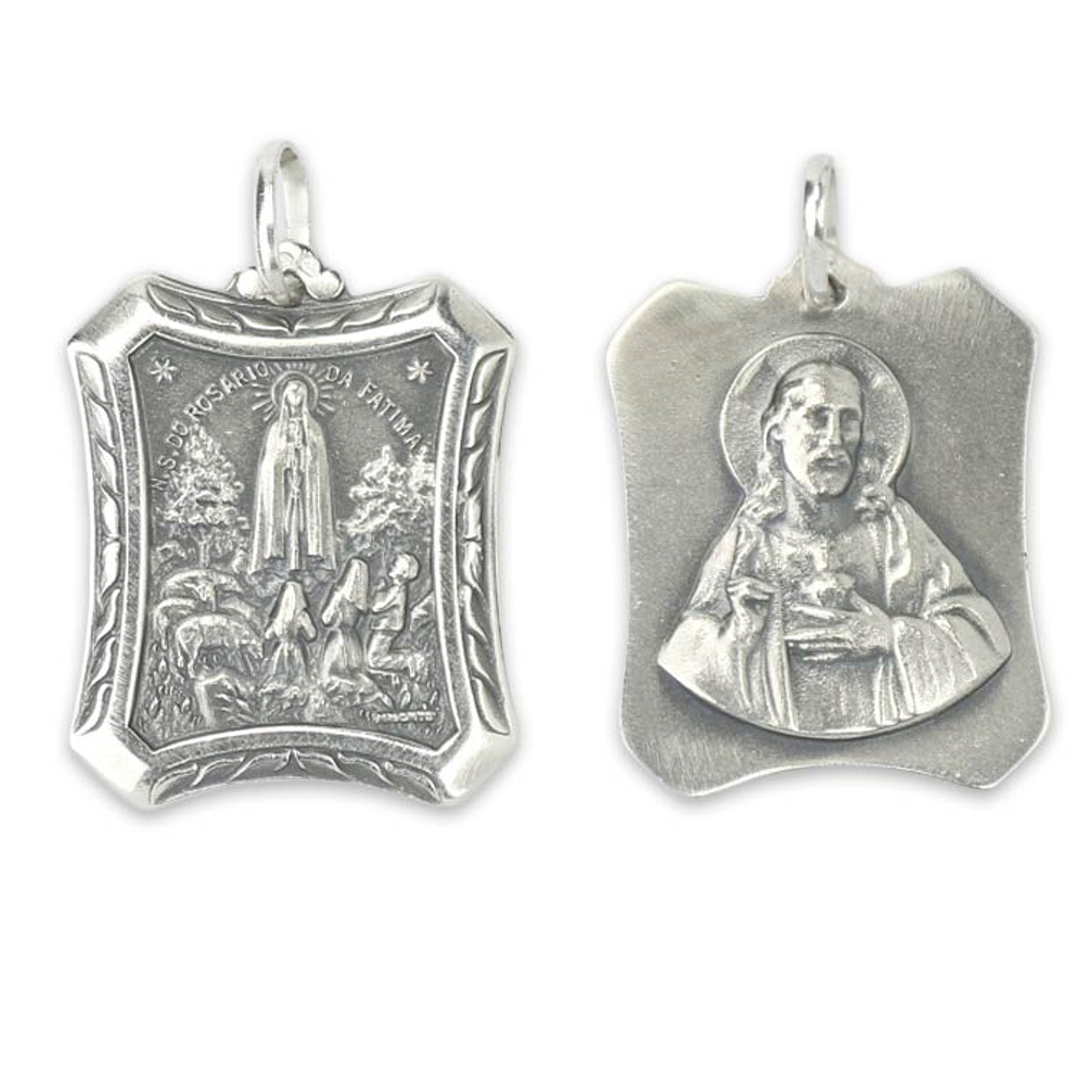 Rectangular Fatima Medal - Silver 925 1