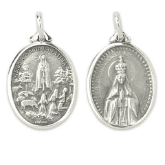 Medalha católica de Fátima - Prata 925