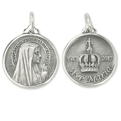 Médaille Je vous salue Marie - Argent 925