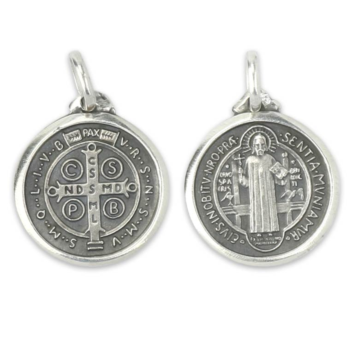 Cross Medal of Saint Benedict - Silver 925 1