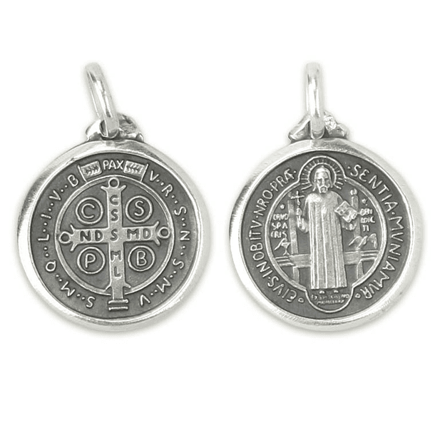 Medalha de Cruz de São Bento - Prata 925 