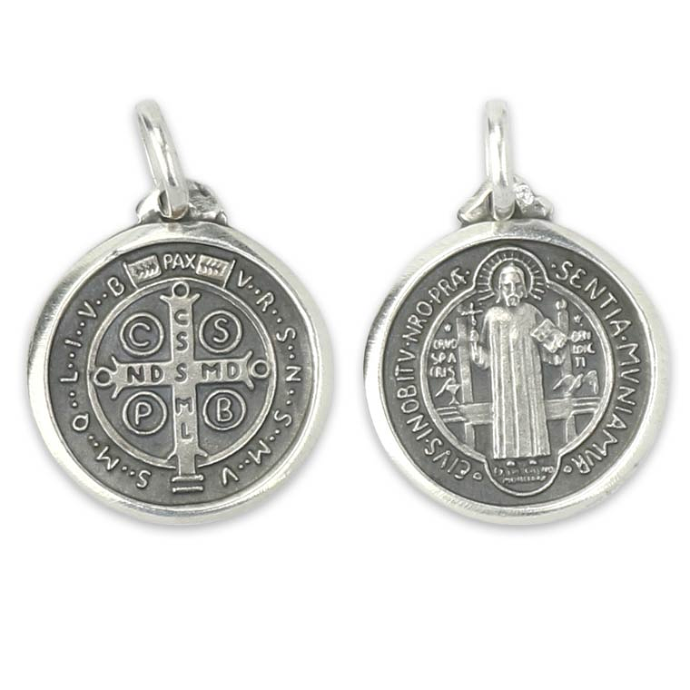 Cross Medal of Saint Benedict - Silver 925 1
