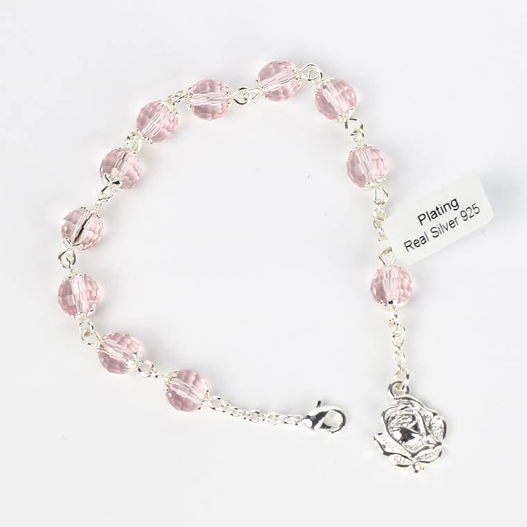 Pink Crystal Bracelet 1