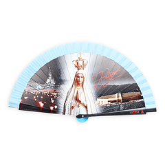 Fan with image of Our Lady of Fatima