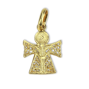 Angel's Medal in Filigree - Silver 925