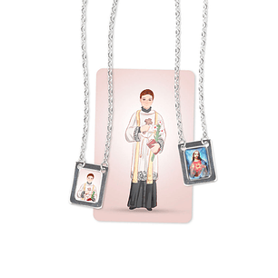 Scapulaire de Saint Louis Gonzague