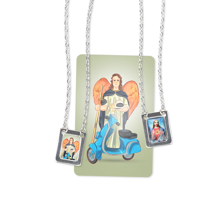 Escapulário de São Rafael com mota 1