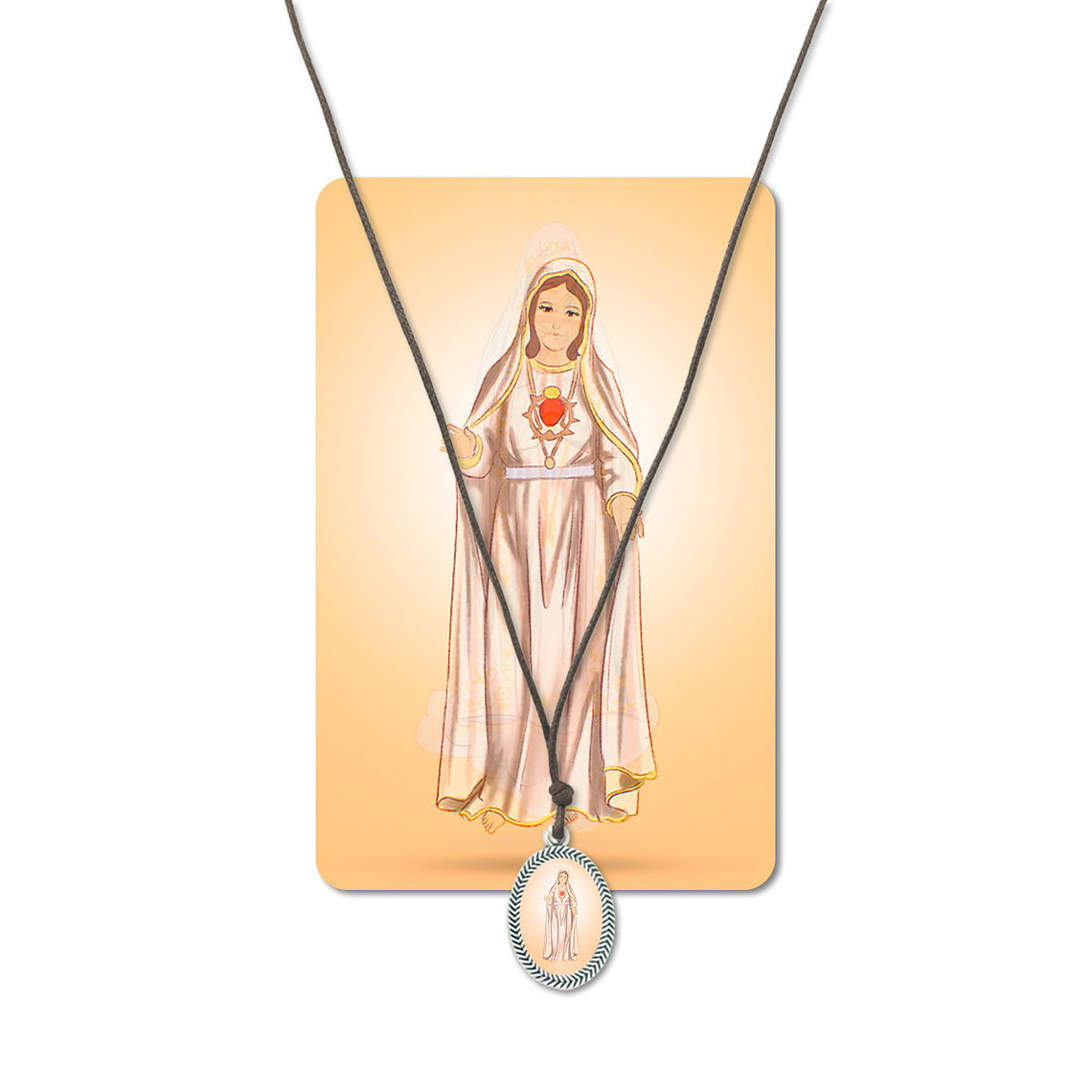 Colar de Imaculado Coração de Maria 1