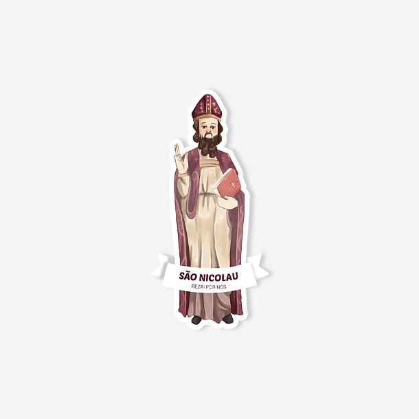 Saint Nicholas Catholic Sticker 1
