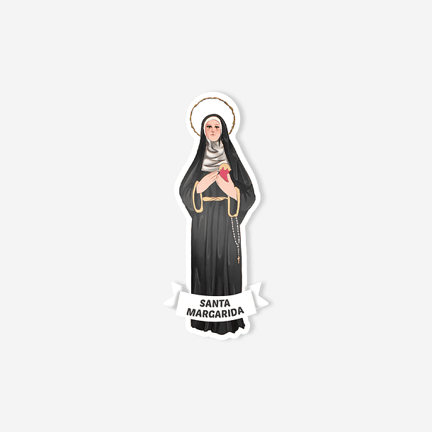 Autocollant catholique Sainte Marguerite 1