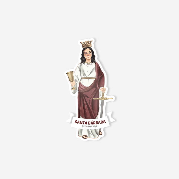Saint Barbara Sticker 1