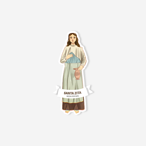 Saint Zita Catholic sticker 1