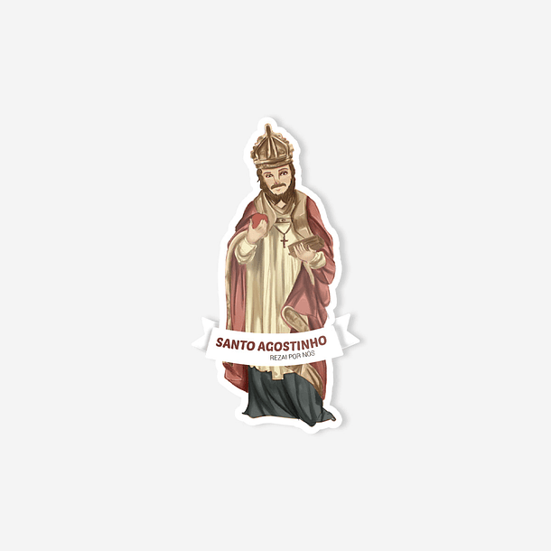 Saint Augustine Catholic Sticker 1