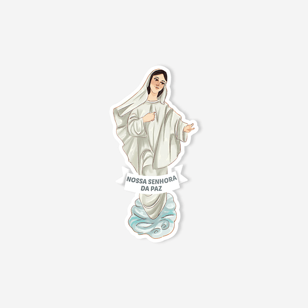 Catholic sticker of Our Lady of Peace 1