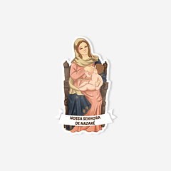 Autocolante católico de Nossa Senhora da Nazaré