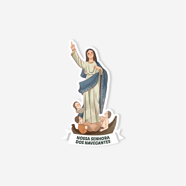 Catholic sticker of Our Lady of the Navigators 1